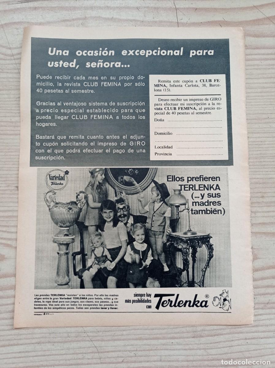 Paper Collecting Others: Hoja Publicidad Terlenka - A&ntilde;os 60