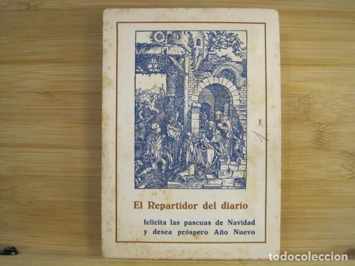 Sammelleidenschaft Andere Papierartikel: EL REPARTIDOR DEL DIARIO-CALENDARIO A&Ntilde;O 1945-FELICITACION ANTIGUA DE NAVIDAD-VER FOTOS-(K-8930)