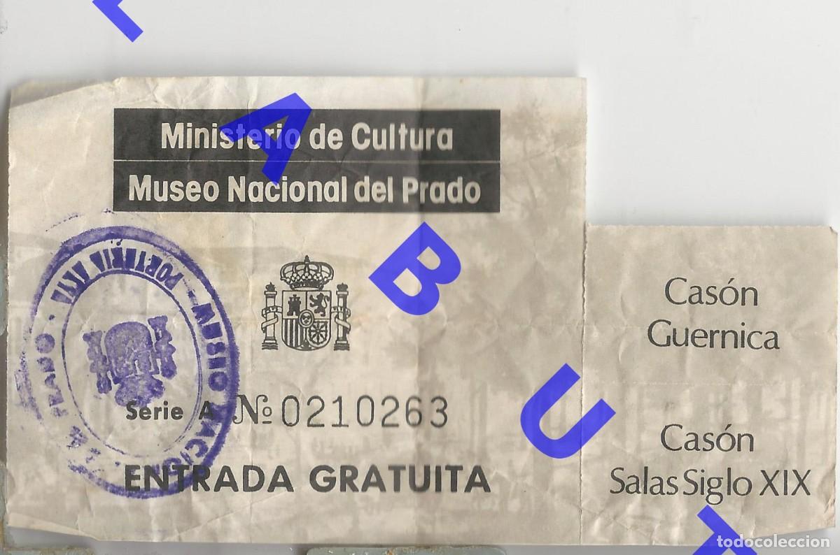 Otros Art&iacute;culos de Coleccionismo en Papel: ENTRADA MUSEO DEL PRADO MADRID ENTRADA GRATUITA J69