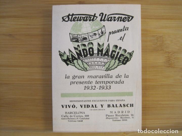 Paper Collecting Others: STEWART WARNER PRESENTA EL MANDO MAGICO-A&Ntilde;O 1932 1933-PUBLICIDAD-VER FOTOS-(100.956)