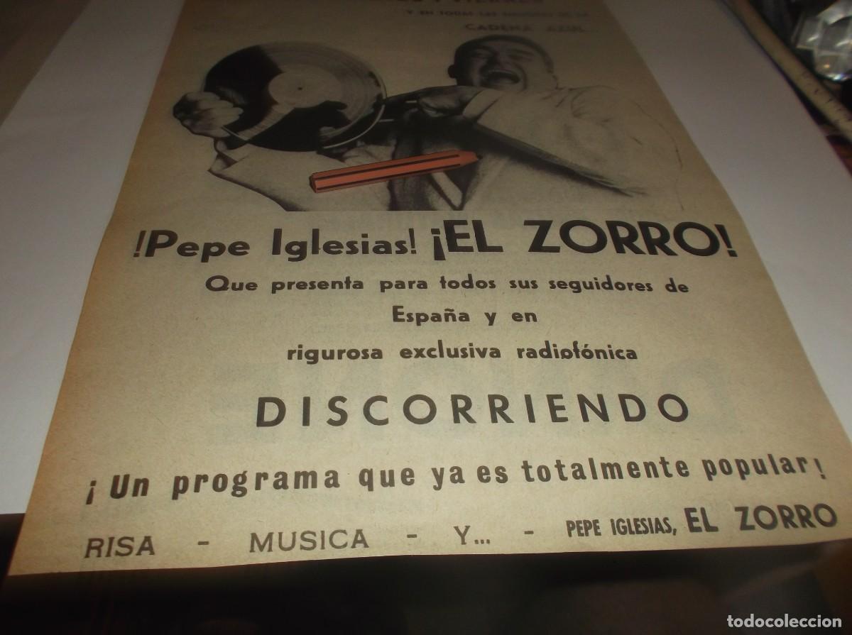 Otros Art&iacute;culos de Coleccionismo en Papel: RECORTE A&Ntilde;O 1968.EMISORAS RADIO DE CADENA AZUL,PEPE IGLESIAS&iexcl; EL ZORRO!/PUBLICIDAD YOGHOURT DANONE