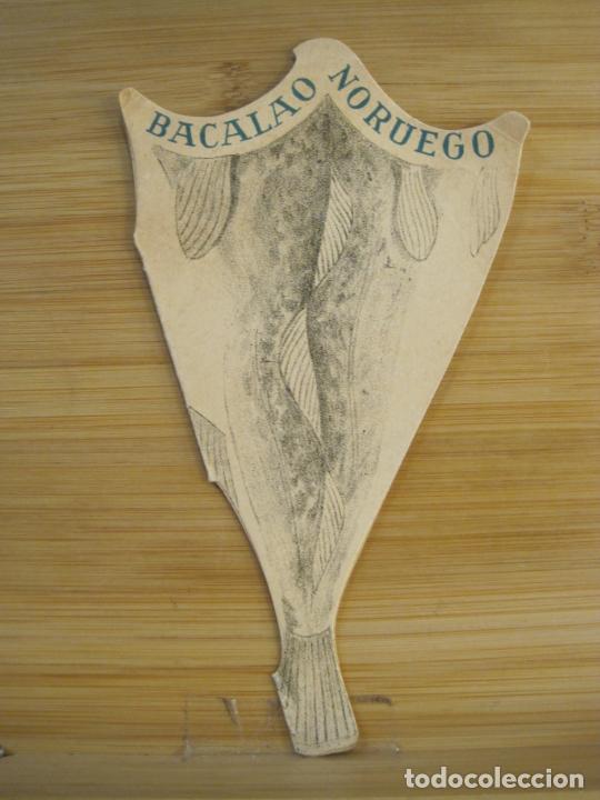 Otros Art&iacute;culos de Coleccionismo en Papel: BACALAO NORUEGO-PUBLICIDAD ANTIGUA TROQUELADA-VER FOTOS-(K-8995)