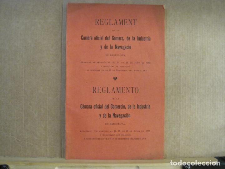 Sammelleidenschaft Andere Papierartikel: REGLAMENT DE CAMBRA OFICIAL DE COMER&Ccedil; DE INDUSTRIA Y NAVEGACIO-ANY 1901-VER FOTOS-(K-9115)