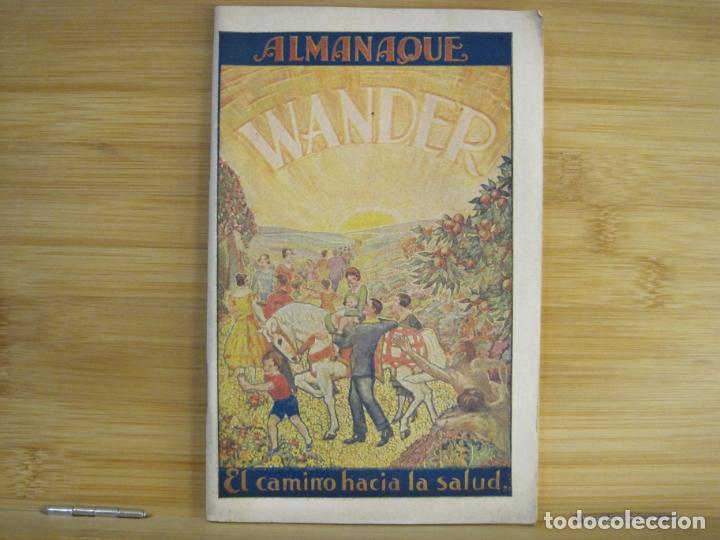 Otros art&iacute;culos de coleccionismo en papel: ALMANAQUE WANDER-CON PUBLICIDAD ANTIGUA-A&Ntilde;OS 30-VER FOTOS-(K-9144)