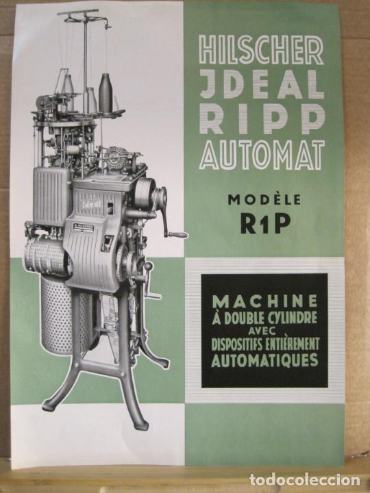 Altri oggetti di carta: MAQUINARIA TEXTIL-HILSCHER JDEAL RIPP AUTOMAT-PUBLICIDAD ANTIGUA-VER FOTOS-(V-24.020)