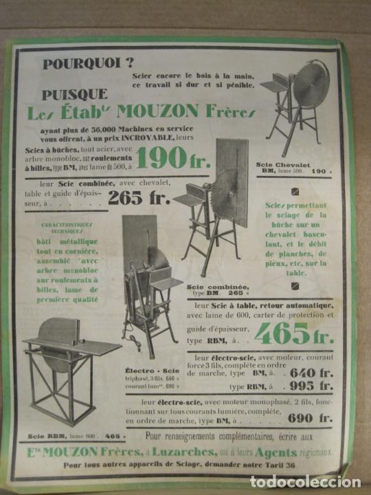 Sammelleidenschaft Andere Papierartikel: MAQUINAS CORTADORAS-MOUZON FRERES-PUBLICIDAD ANTIGUA-VER FOTOS-(V-24.023)