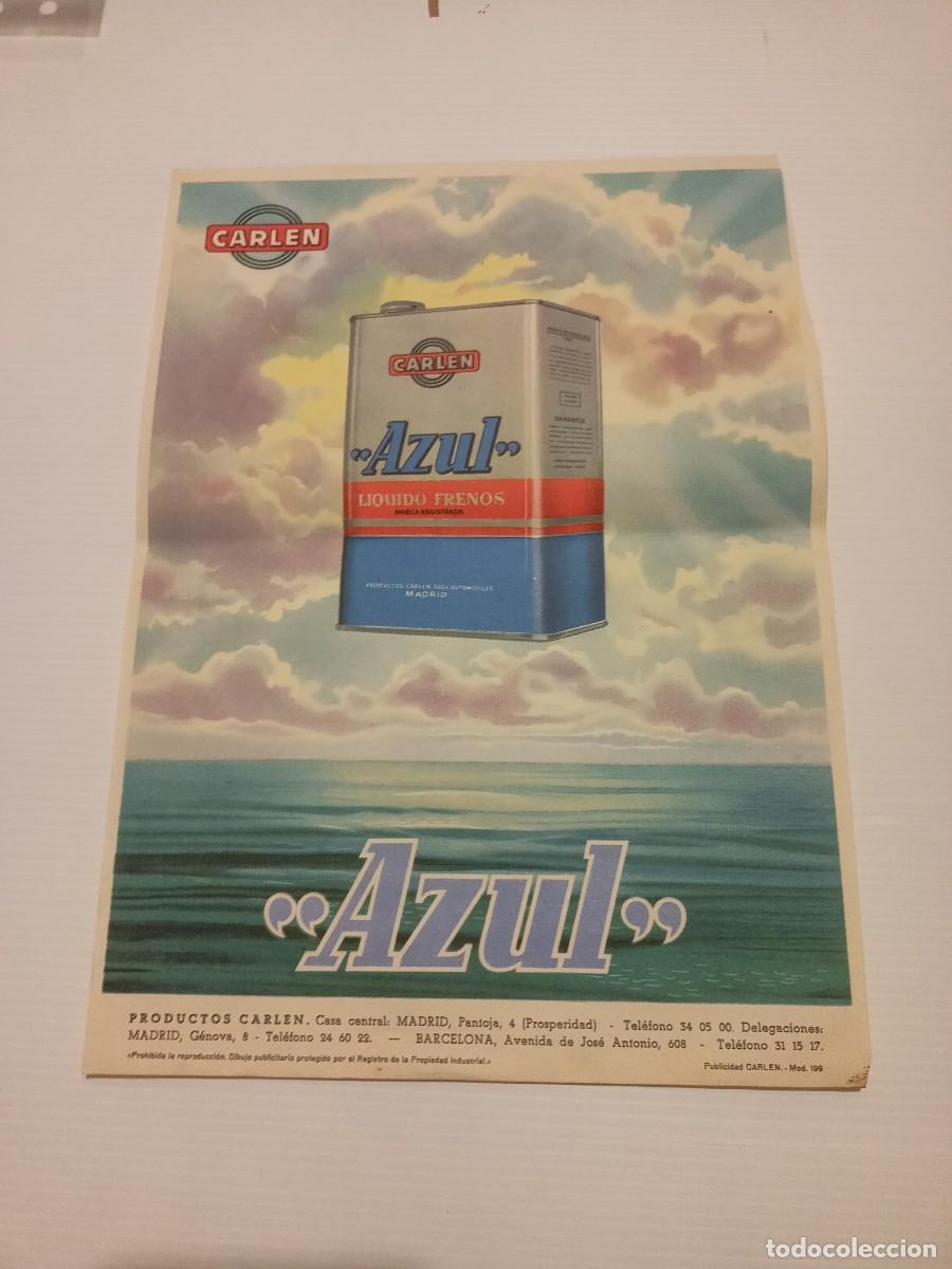 Otros art&iacute;culos de coleccionismo en papel: PROP.COMERICL &rdquo;CARLEN&rdquo; - AZUL- (Productos Carlen de Madrid y Barcelona)