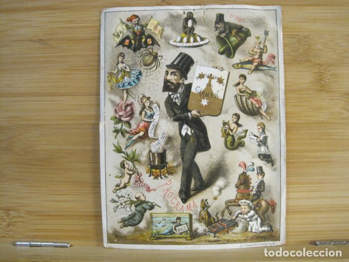 Sammelleidenschaft Andere Papierartikel: SOCIEDAD ANTIGUA DEL CARMEN-A&Ntilde;O 1873-PROGRAMA INVITACION ANTIGUA-VER FOTOS-(K-9283)