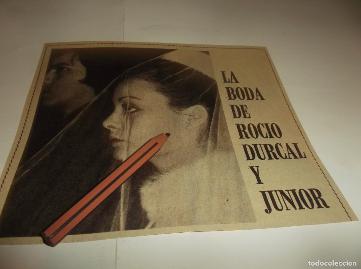 Otros Art&iacute;culos de Coleccionismo en Papel: RECORTE 1970 .- LA BODA DE ROC&Iacute;O D&Uacute;RCAL Y JUNIOR