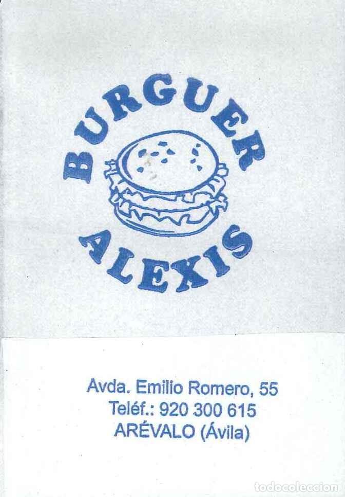 Altri oggetti di carta: SERVILLETA PAPEL - BURGUER ALEXIS - AREVALO (AVILA)