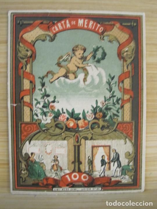Altri oggetti di carta: CARTA DE MERITO-100-VER FOTOS-(101.184)