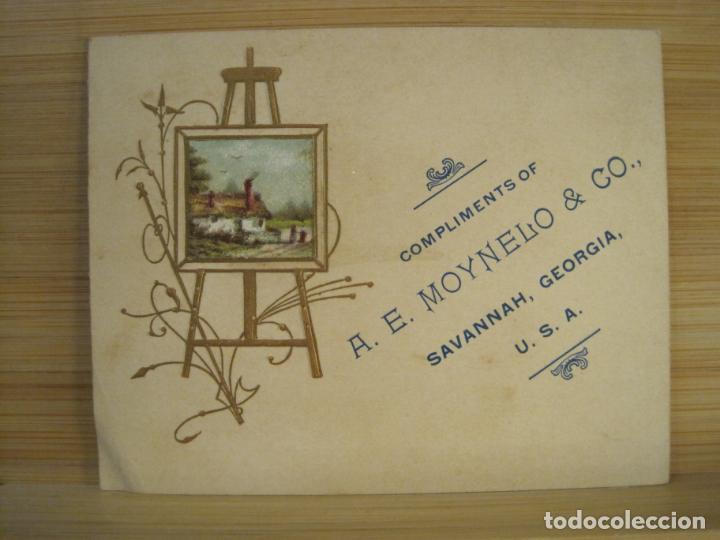 Altri oggetti di carta: USA-SAVANNAH, GEORGIA-COMPLIMENTS OF A.E. MOYNELO & CO-FELICITACION A&Ntilde;O 1898-VER FOTOS-(101.199)