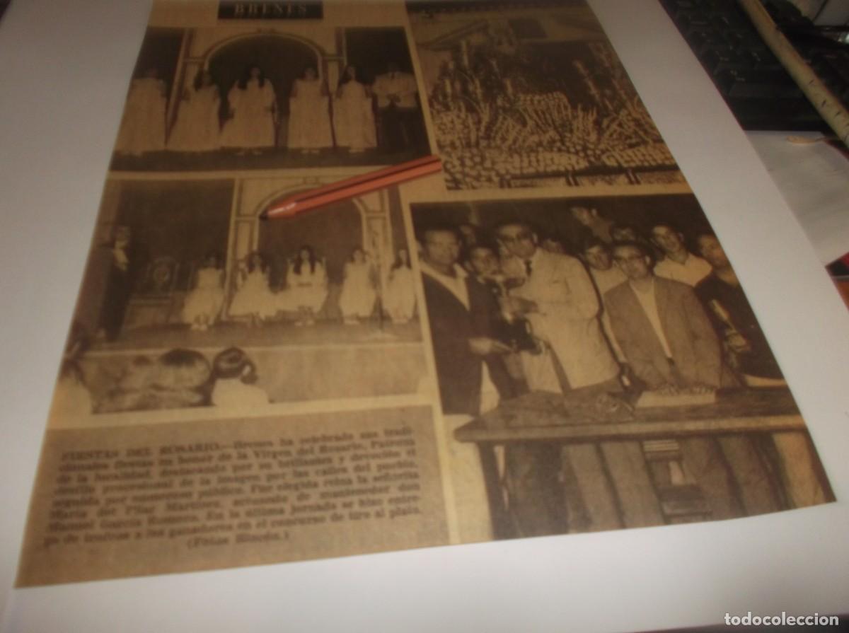 Otros Art&iacute;culos de Coleccionismo en Papel: RECORTE A&Ntilde;O 1970.BRENES(SEVILLA)FIESTAS EN HONOR VIRGEN DEL ROSARIO.REINA SRTA.M&ordf;DEL PILAR MART&Iacute;NEZ