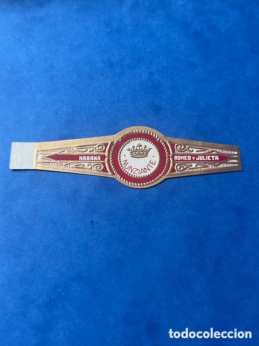 Otros Art&iacute;culos de Coleccionismo en Papel: V52. VITOLA DE PUROS CIGAR BAND MUNZIANTE HABANA ROMEO Y JULIETA
