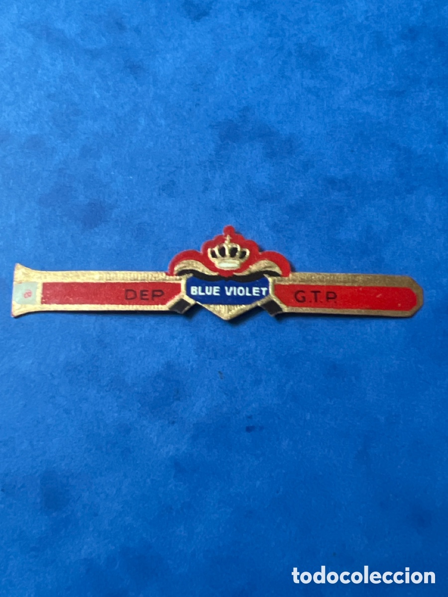 Altri oggetti di carta: V288. VITOLA DE PUROS CIGAR BAND BLUE VIOLET