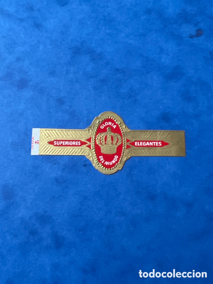Altri oggetti di carta: V310. VITOLA DE PUROS CIGAR BAND SUPERIORES ELEGANTES GLORIA DEL MUNDO