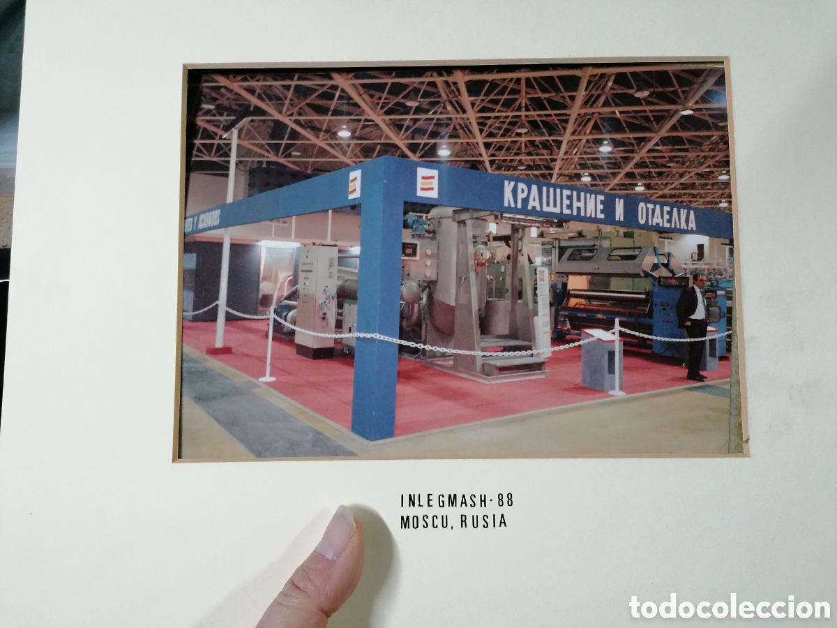Otros art&iacute;culos de coleccionismo en papel: Foto original m&aacute;quina textil 1988