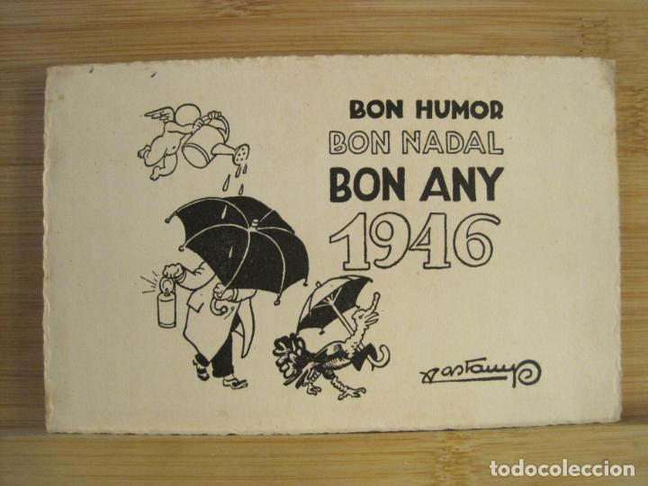 Outros artigos de papel: VALENTI CASTANYS-A&Ntilde;O 1946-FELICITACION ANTIGUA-VER FOTOS-(101.496)