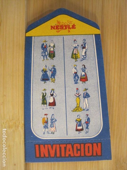 Otros Art&iacute;culos de Coleccionismo en Papel: XXII FERIA OFICIAL INTERNACIONAL BARCELONA 1954-INVITACION-CHOCOLATE NESTLE-VER FOTOS-(101.516)