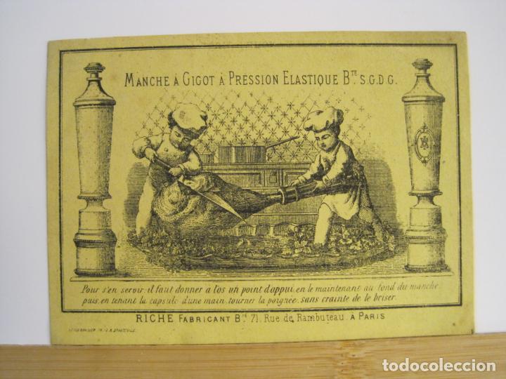 Altri oggetti di carta: MANCHE A GIGOT A PRESSION ELASTIQUE-PUBLICIDAD ANTIGUA-VER FOTOS-(101.539)