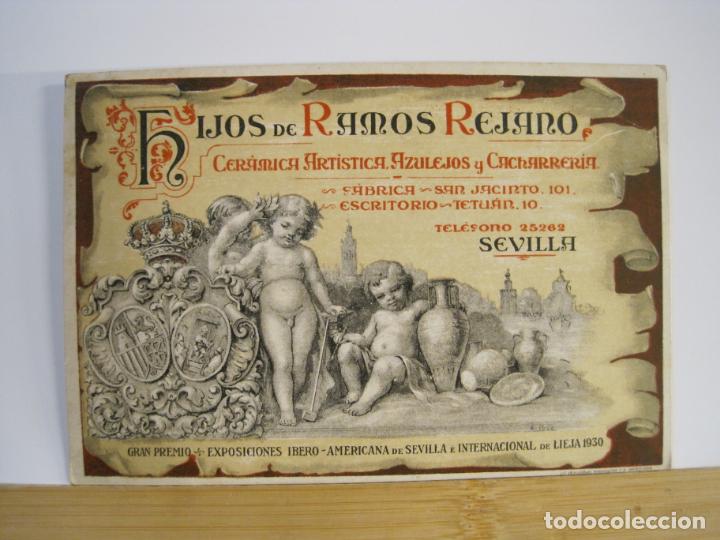 Outros artigos de papel: SEVILLA-HIJOS DE RAMOS REJANO-CERAMICA AZULEJOS CACHARRERIA-PUBLICIDAD ANTIGUA-VER FOTOS-(101.543)