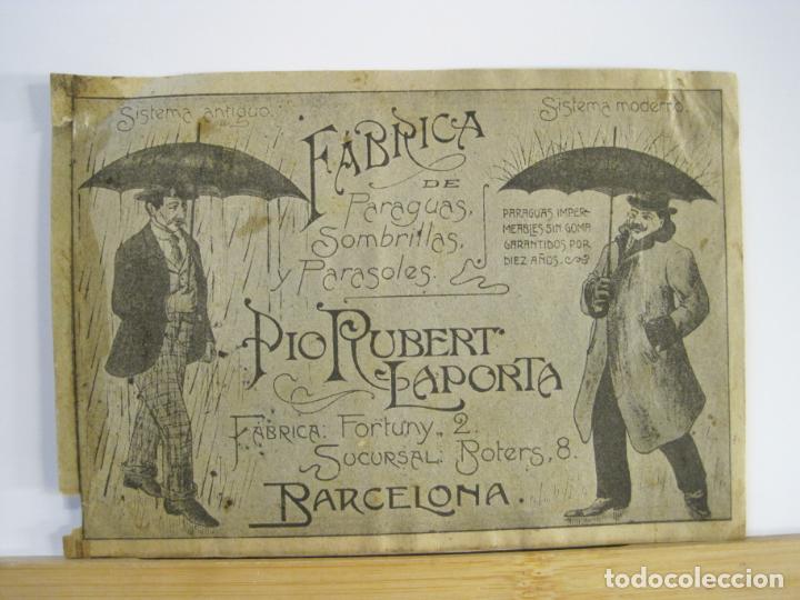 Outros artigos de papel: BARCELONA-FABRICA DE PARAGUAS SOMBRILLAS PARASOLES PIO RUBERT LAPORTA-PUBLICIDAD-VER FOTOS-(101.566)