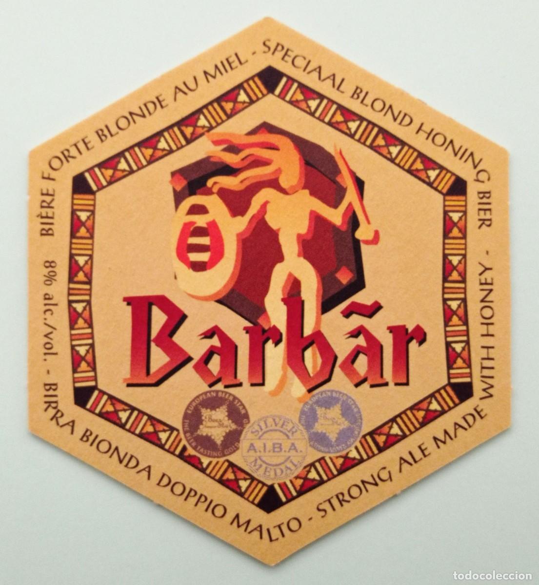 Otros art&iacute;culos de coleccionismo en papel: POSAVASO CERVEZA BARB&Aacute;R (B&Eacute;LGICA)