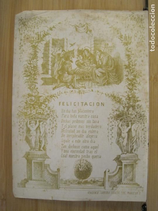 Otros Art&iacute;culos de Coleccionismo en Papel: FELICITACION MUY ANTIGUA-VER FOTOS-(K-9374)
