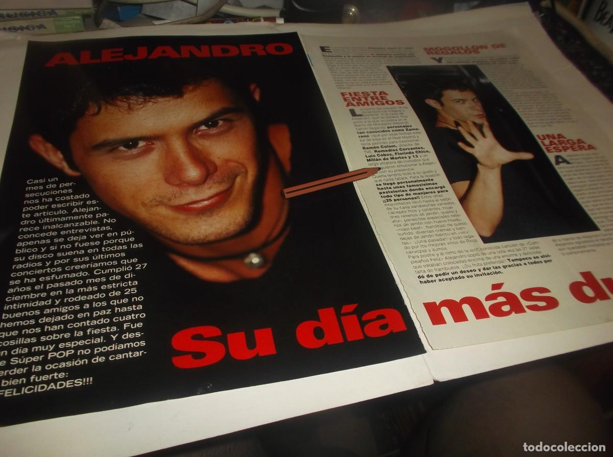 Otros Art&iacute;culos de Coleccionismo en Papel: RECORTE A&Ntilde;O 1995.ENTREVISTA A ALEJANDRO SANZ POR SU CUMPLEA&Ntilde;OS ,POR MARTA VILA .FOTO MARTA BACARDIT