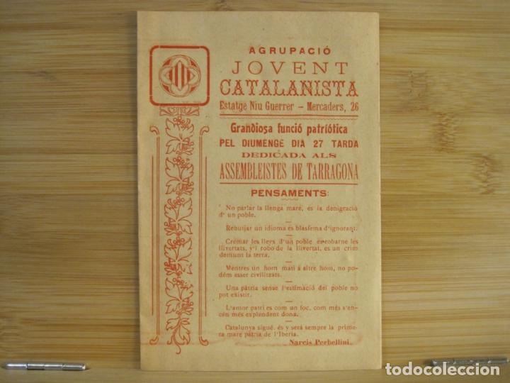 Sammelleidenschaft Andere Papierartikel: BARCELONA-AGRUPACIO JOVENT CATALANISTA-NIU GUERRER ESTATGE-PROGRAMA-VER FOTOS-(K-9415)