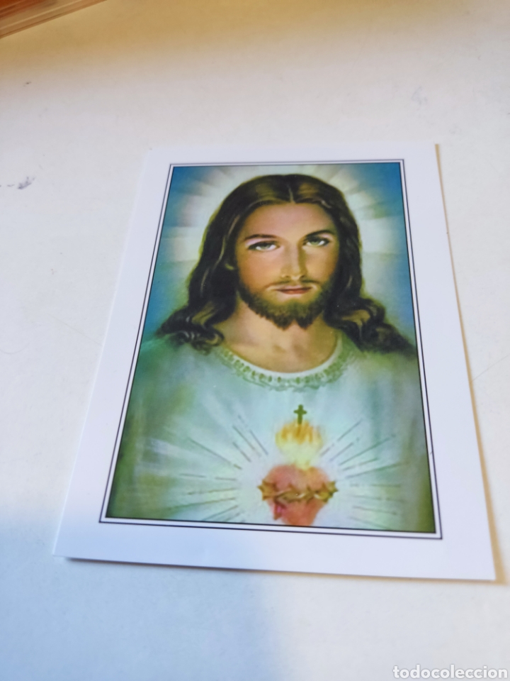 Otros art&iacute;culos de coleccionismo en papel: Estampa religiosa sagrado coraz&oacute;n de Jes&uacute;s