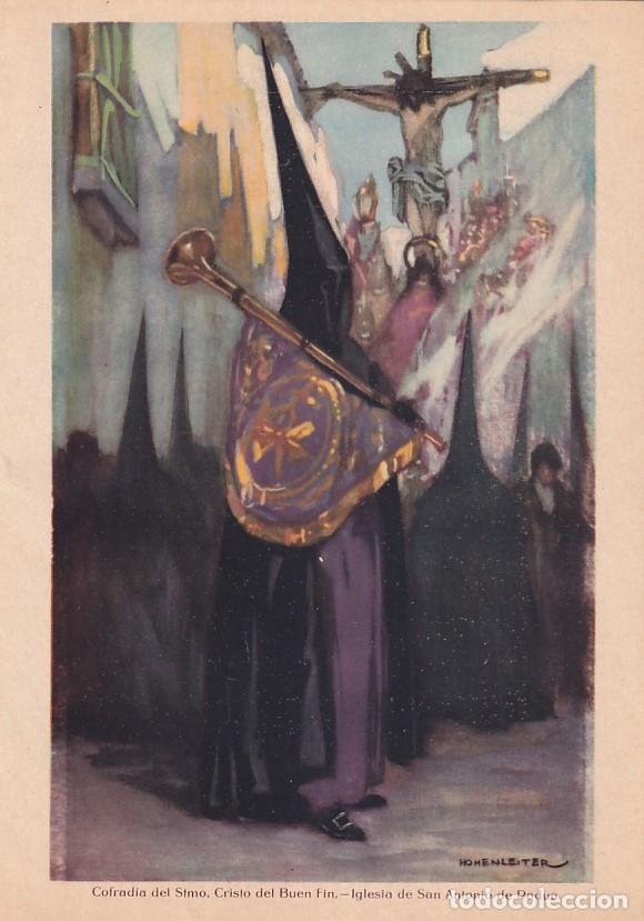 Otros Art&iacute;culos de Coleccionismo en Papel: Lamina Semana Santa Sevilla 1924: Cofradr&iacute;a del Stmo. Cristo del Buen Fin. San Antonio de Padua.