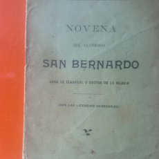 Otros Artículos de Coleccionismo en Papel: NOVENA DE SAN BERNARDO P17. Lote 400682444
