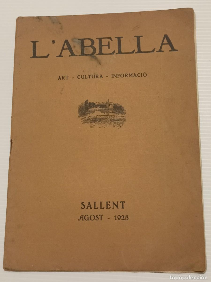Otros Art&iacute;culos de Coleccionismo en Papel: REVISTA L'ABELLA (ART-CULTURA-INFORMACIO) SALLENT AGOST 1928
