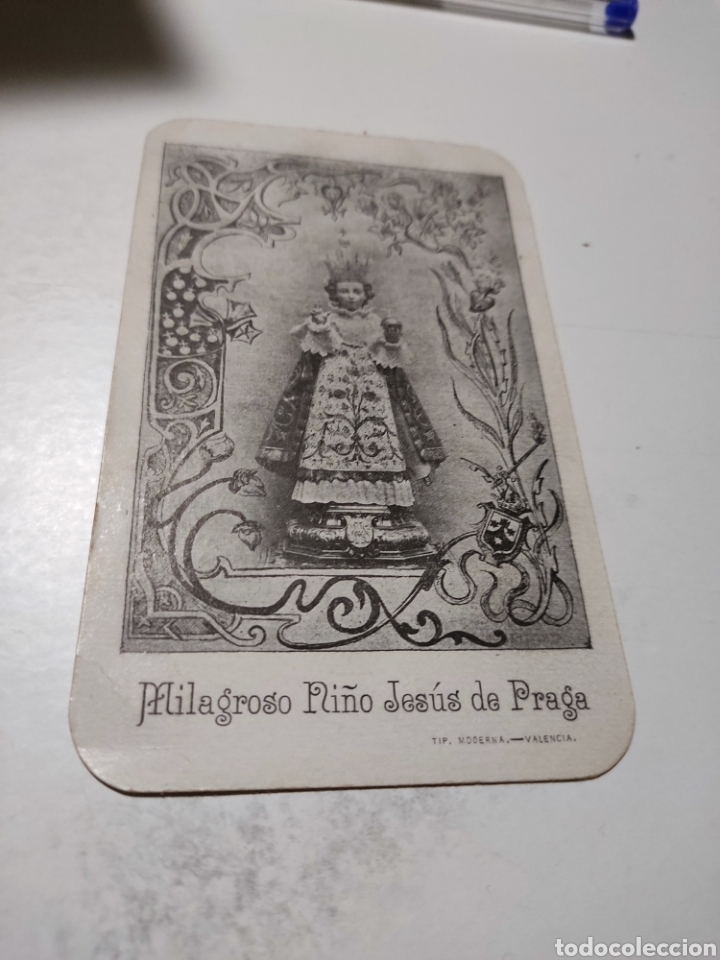Otros art&iacute;culos de coleccionismo en papel: Estampa religiosa milagroso ni&ntilde;o Jes&uacute;s de Praga