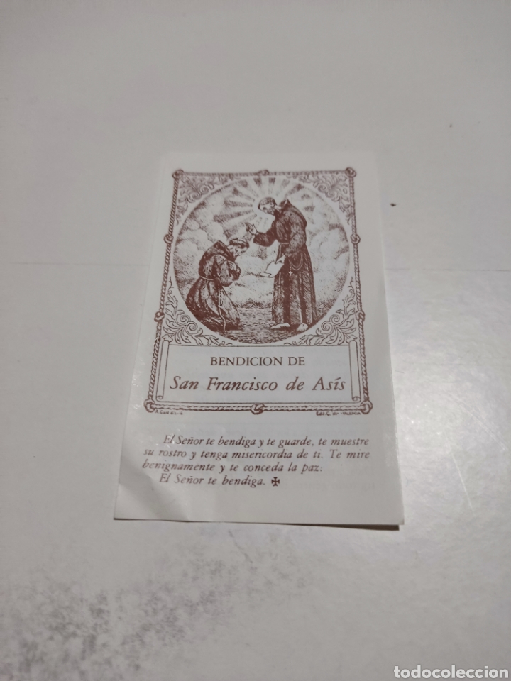 Otros Art&iacute;culos de Coleccionismo en Papel: Estampa religiosa bendici&oacute;n San Francisco de As&iacute;s