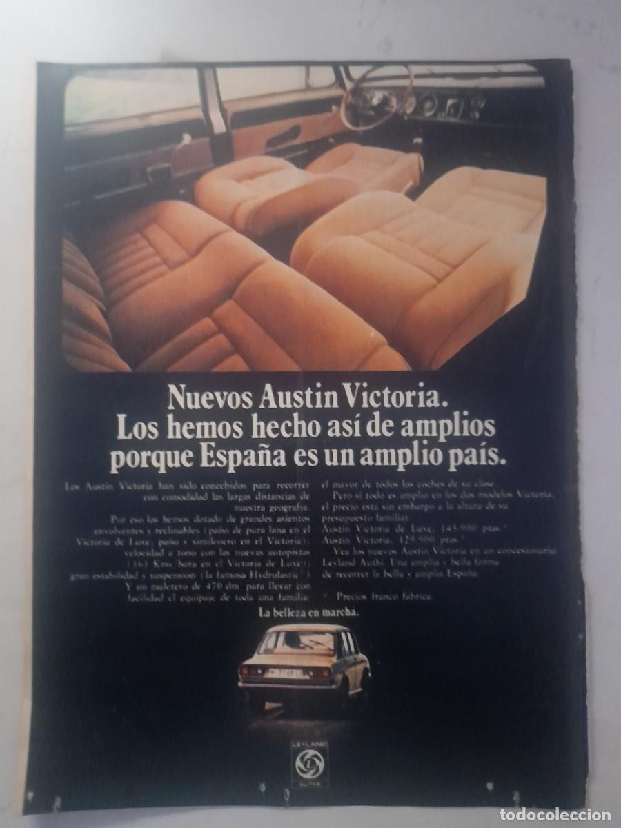 Collectionnisme Papier divers: ANUNCIO PUBLICIDAD AUSTIN VICTORIA AUTOM&Oacute;VIL HOJA DE REVISTA