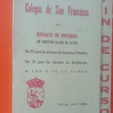Otros Artículos de Coleccionismo en Papel: COLEGIO SAN FRANCISCO PALMA P17. Lote 401121029