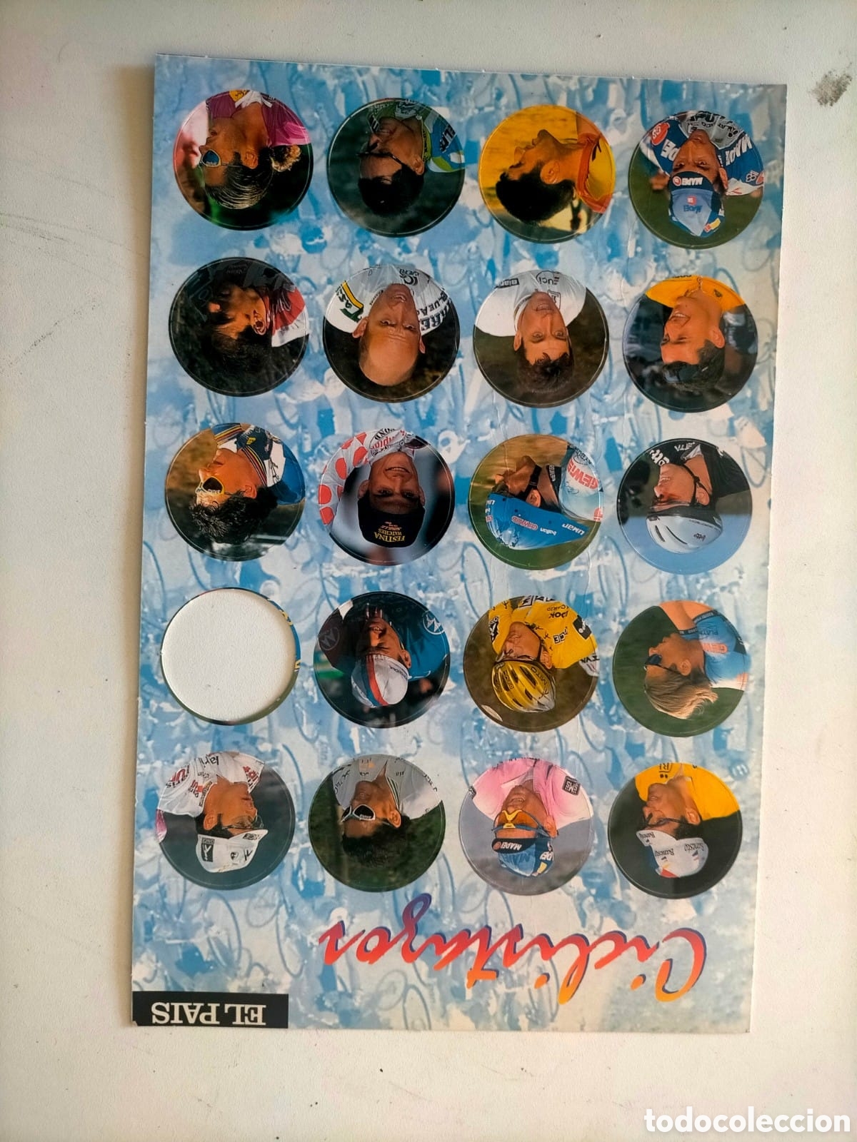 Otros Art&iacute;culos de Coleccionismo en Papel: TAZOS CICLISMO COLECCI&Oacute;N EL PAIS FALTA 1 JJ