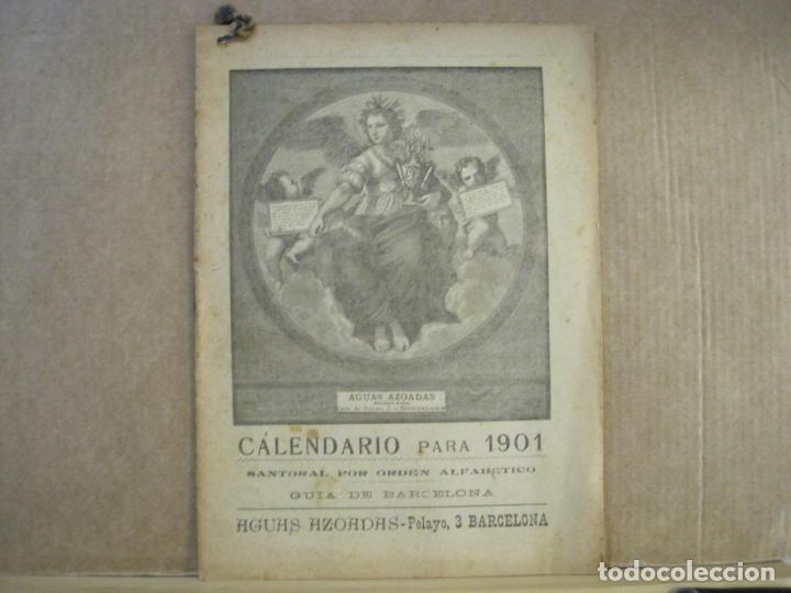 Sammelleidenschaft Andere Papierartikel: BARCELONA-AGUAS AZOADAS-CALENDARIO PARA EL A&Ntilde;O 1901-VER FOTOS-(K-9512)