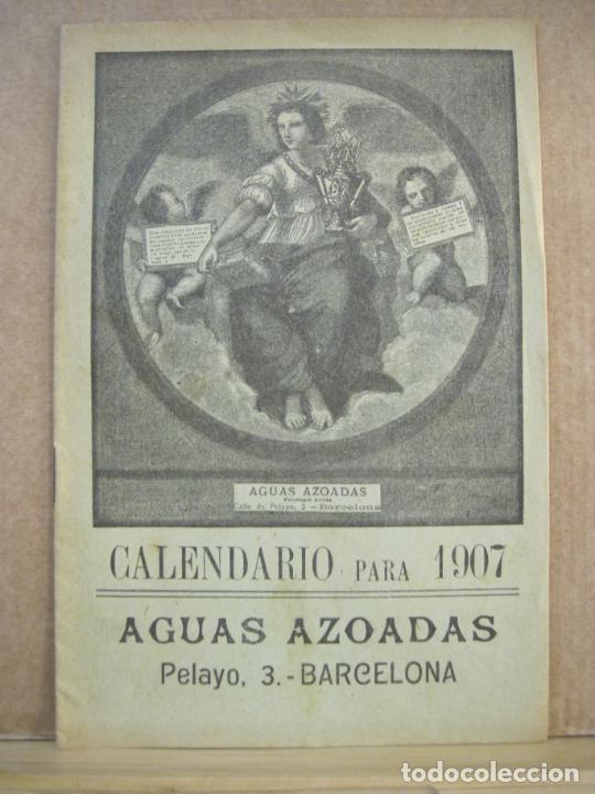 Outros artigos de papel: BARCELONA-AGUAS AZOADAS-CALENDARIO PARA EL A&Ntilde;O 1907-VER FOTOS-(K-9514)