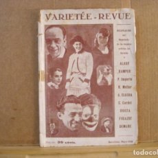 Otros Artículos de Coleccionismo en Papel: VARIETÉE REVUE-BARCELONA AÑO 1930-PROFESOR ALCALDE-ALADY-RAMPER-MAGIA ILUSIONISMO CIRCO ETC-(K-9574). Lote 401372904