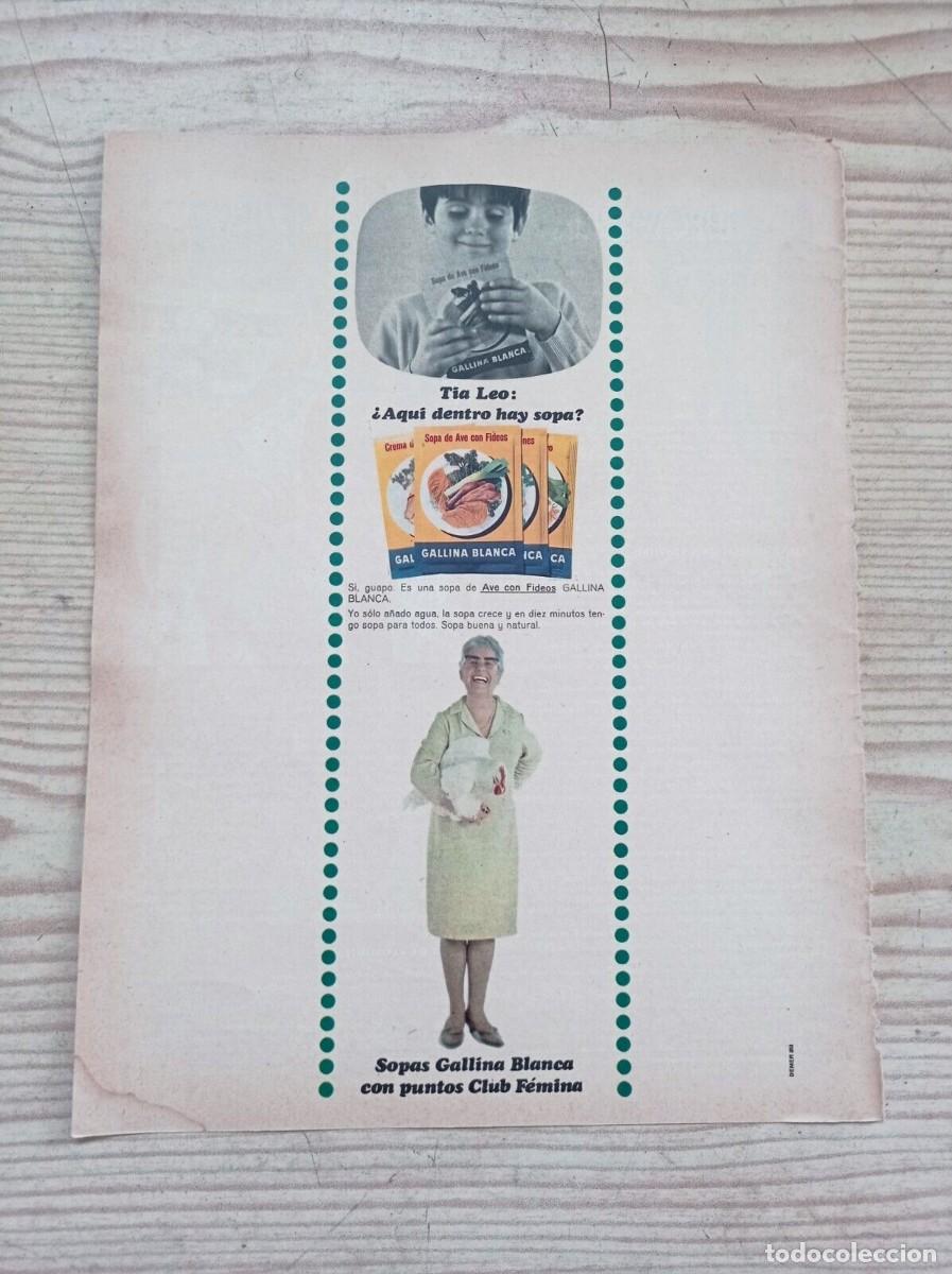Outros artigos de papel: Hoja Publicidad Gallina Blanca - A&ntilde;os 60