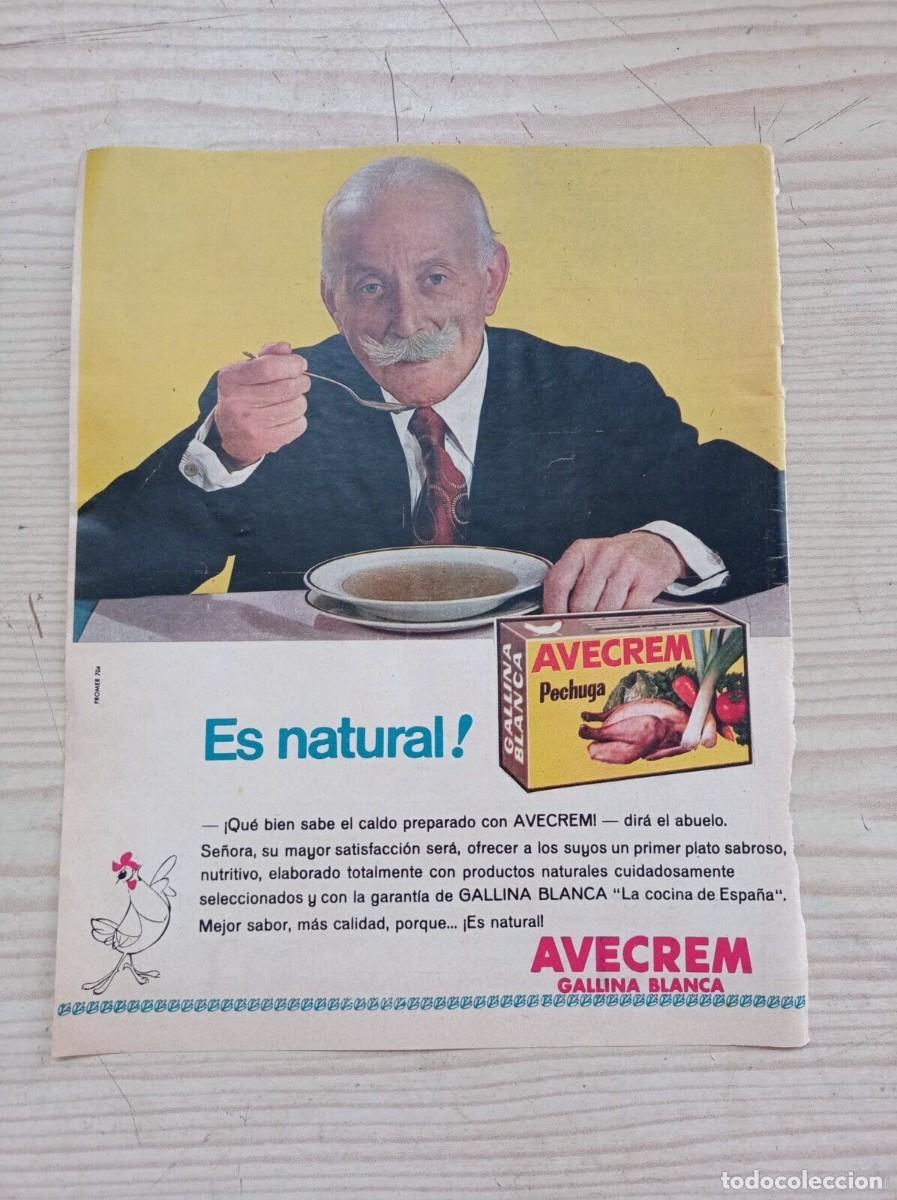 Outros artigos de papel: Hoja Publicidad Pechuga Avecrem Gallina Blanca - A&ntilde;os 60