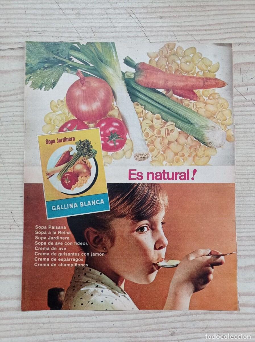 Paper Collecting Others: Hoja Publicidad Sopa Jardinera Gallina Blanca - A&ntilde;os 60