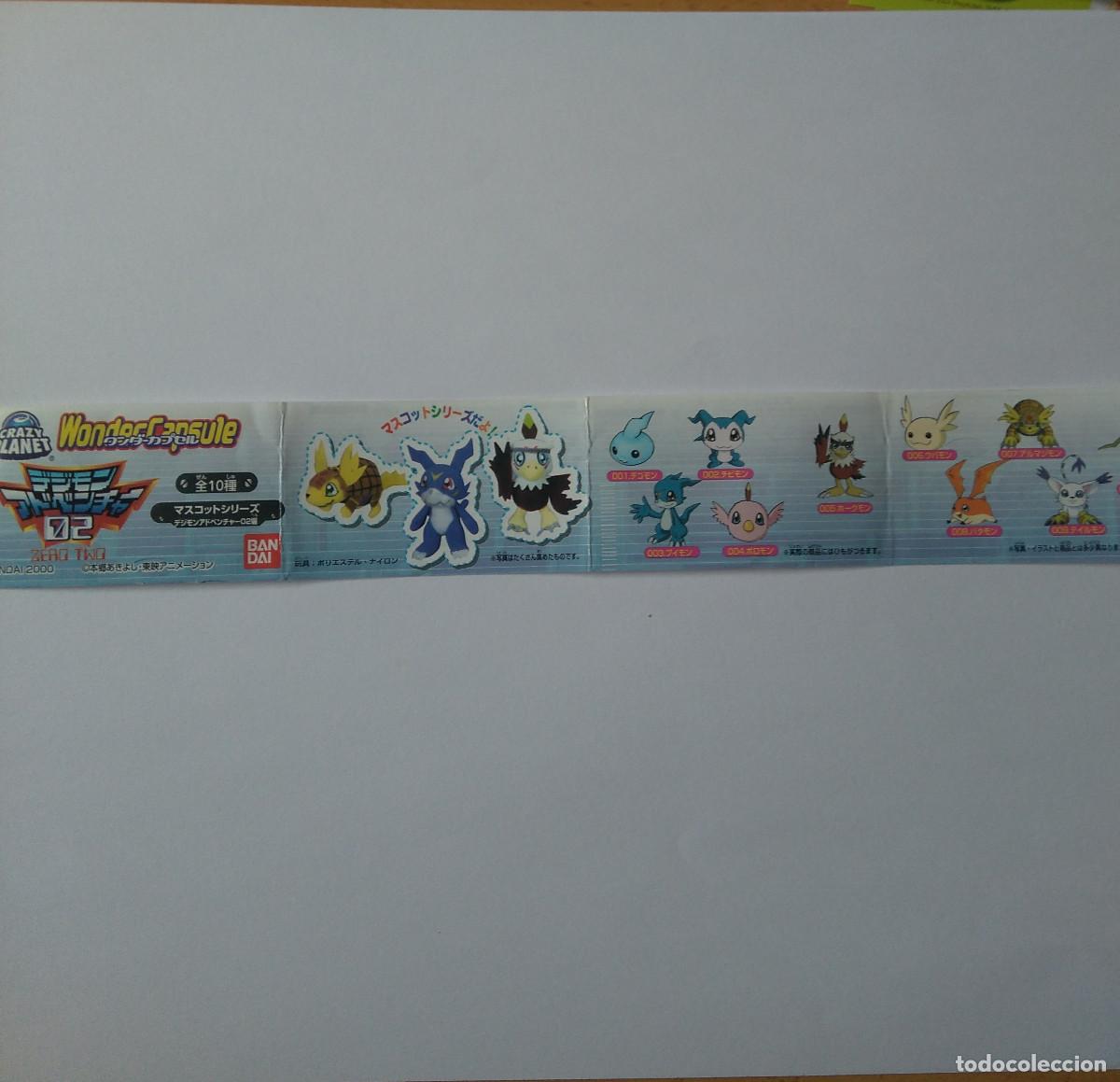 Otros Art&iacute;culos de Coleccionismo en Papel: bpz papel check list de figuras wonder capsule digimon bandai ban dai