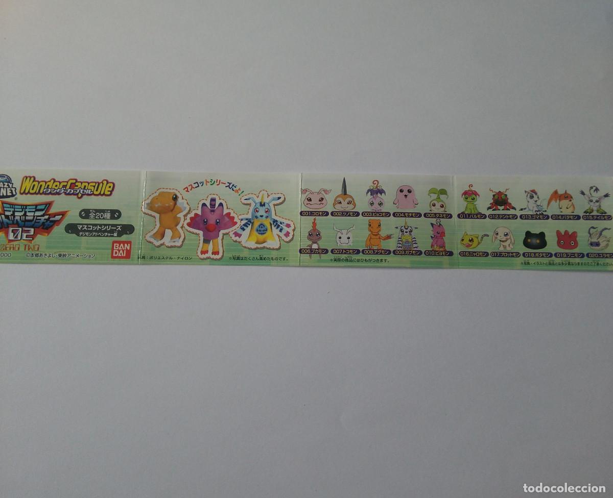 Otros Art&iacute;culos de Coleccionismo en Papel: bpz papel check list de figuras wonder capsule digimon bandai ban dai checklist