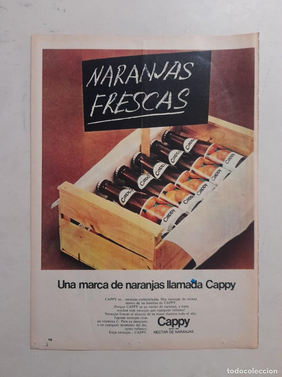 Collectionnisme Papier divers: ANUNCIO PUBLICIDAD NARANJAS EMBOTELLADA CAPPI HOJA DE REVISTA