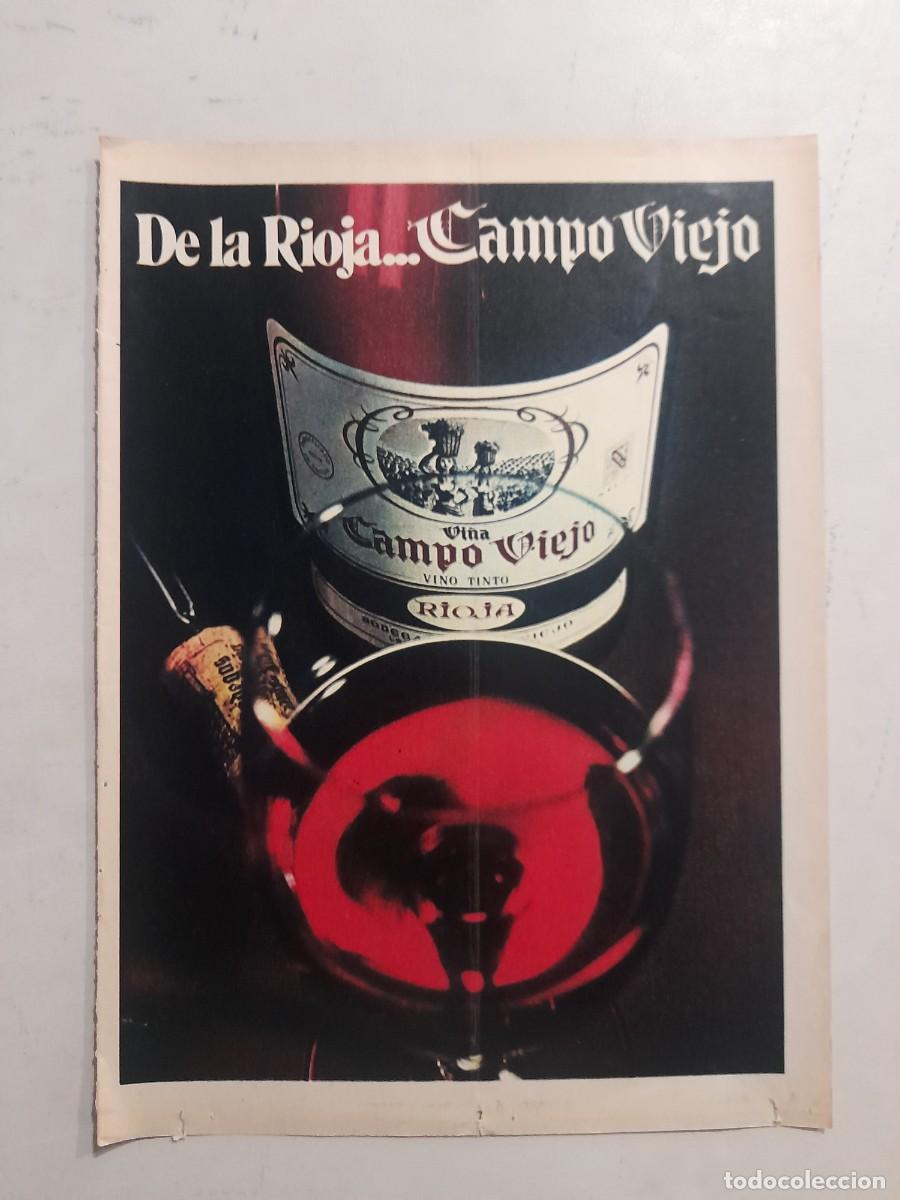 Collectionnisme Papier divers: ANUNCIO PUBLICIDAD VINO RIOJA CAMPO VIEJO HOJA DE REVISTA