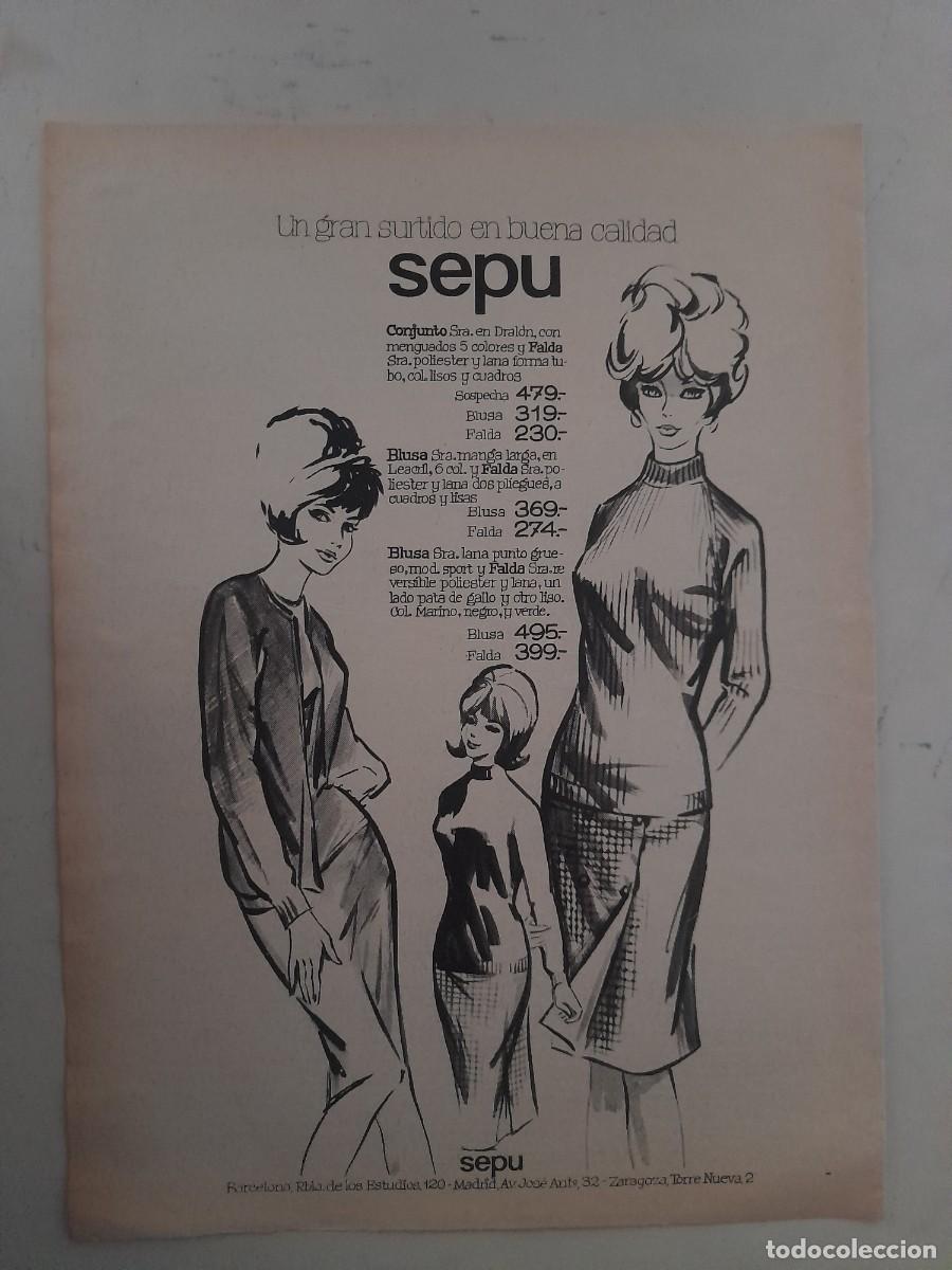 Paper Collecting Others: ANUNCIO PUBLICIDAD ALMACENES SEPU HOJA DE REVISTA